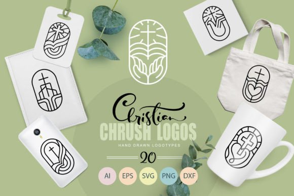Christian Church Logos Vector SVG Review for Real Embroidery Projects