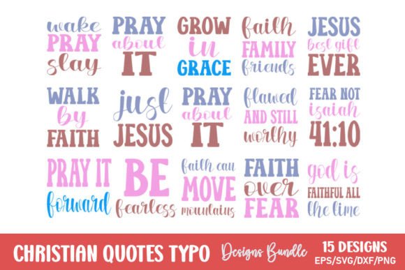 Christian Quotes Typo Bundle for Crafts & Graphics: A Seller's Review