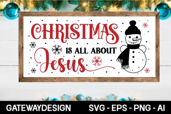Christmas is All About Jesus Sign Design Review