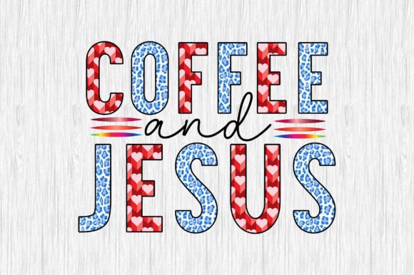 Coffee and Jesus Sublimation Graphics for Crafts & Creative Business Use