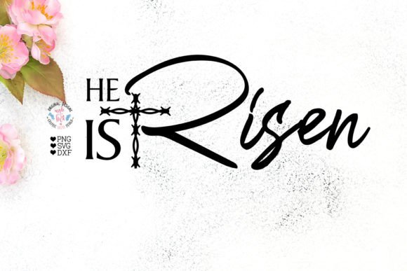 He is Risen Easter - Jesus Cut File: A Visual Asset for Faith-Focused Content
