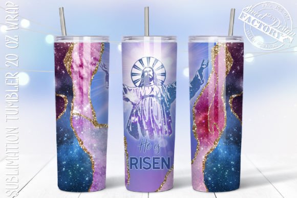 Jesus Tumbler Design, He is Risen PNG: A Faith-Inspired Graphic for Local Branding and Packaging