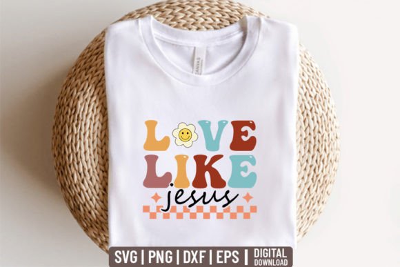 Love Like Jesus - Retro Christian Svg: A Brand Designer’s Review for Crafts & Graphics