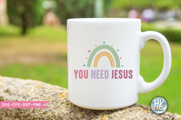 You Need Jesus – A Christian Retro SVG for Crafts & Graphics